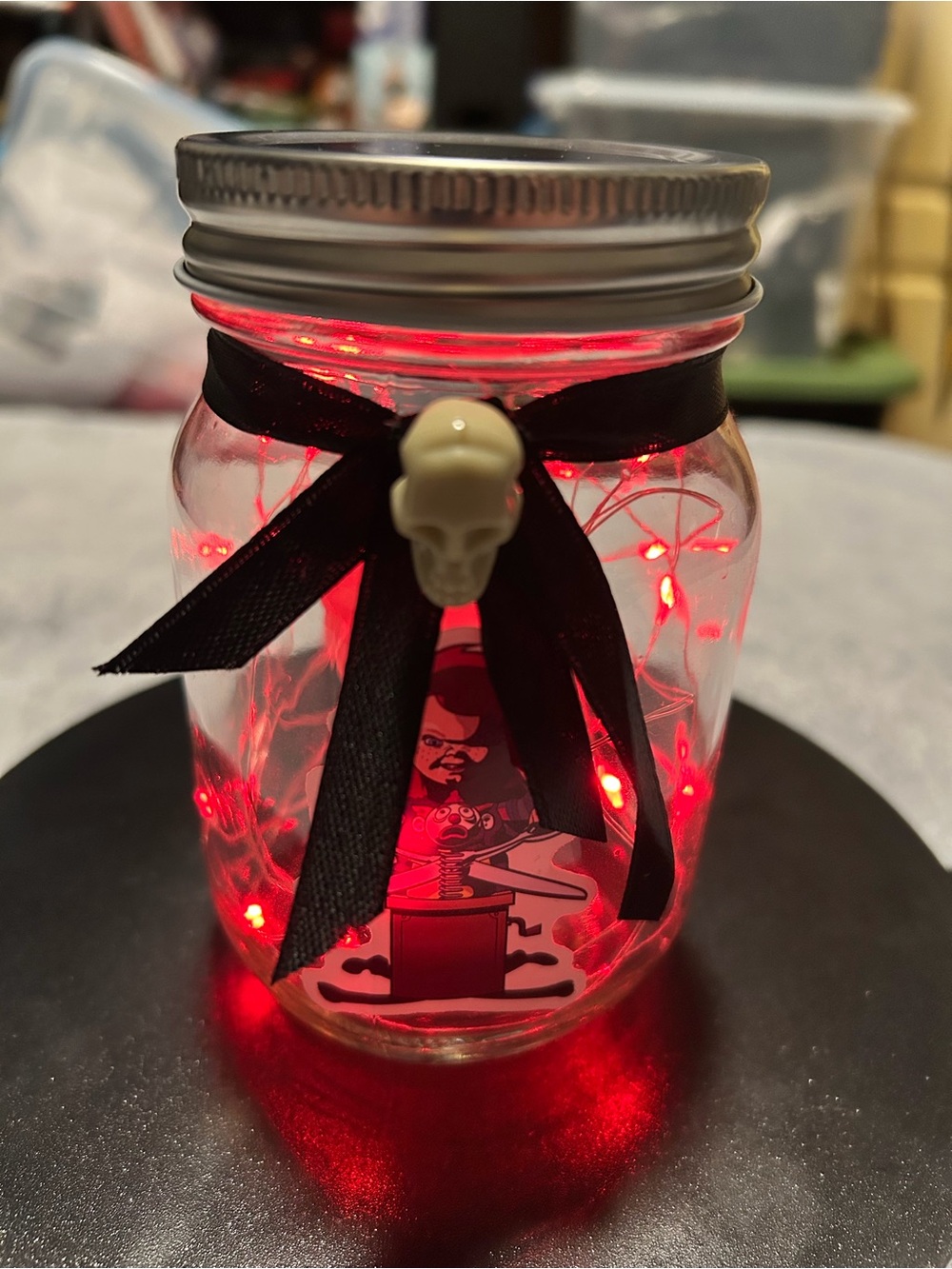 CHUCKY-INSPIRED/FANDOM LIGHT DECOR/7-FEET OF RED LIGHTS/NWT/HANDCRAFTED BY ME!
